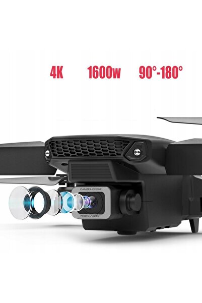 NO BRAND Dronă cu cameră, pliabilă, quadcopter controlat, cu comutator de opr...