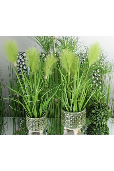 NO BRAND Iarbă artificială Ozdobna Decodomi în ghiveci Plantă decorativă 54 cm