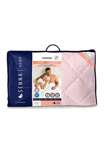 NO BRAND Pernă Antialergică din Silicon 50x60 Confort Roz