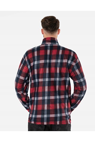 NO BRAND Bluză fleece călduroasă pentru bărbați, termică, cu fermoar 231-08 3XL