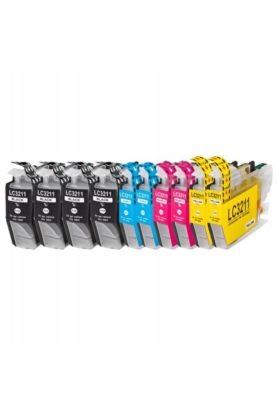 NO BRAND 10X Cartușe de cerneală noi Lc-3211 Lc3211 pentru Brother Dcp-J572Dw...