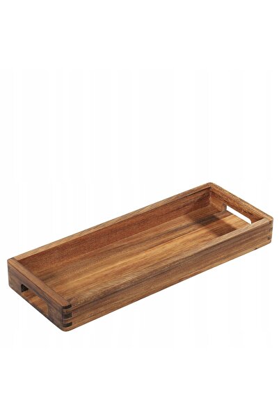 NO BRAND Tavă de servire din lemn de salcâm 40 x 15 x 4.5 cm ZASSENHAUS