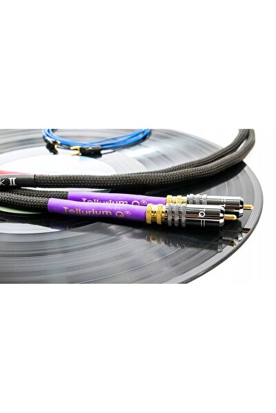 NO BRAND Tellurium Q Black Ii Cablu RCA pentru placă turnantă Gramofon 2X RCA...