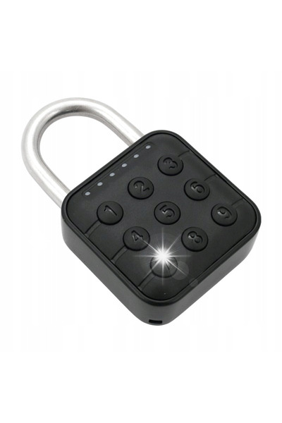NO BRAND Lacăt electronic cu cod 45mm impermeabil negru