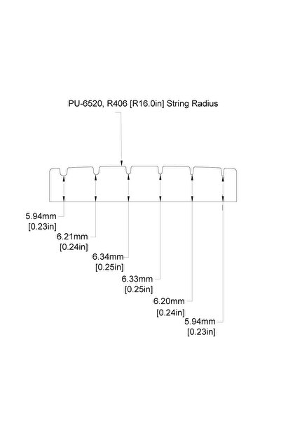 NO BRAND Graph Tech Pu 6520 00 Un-Lock Ib Șa de truss rod