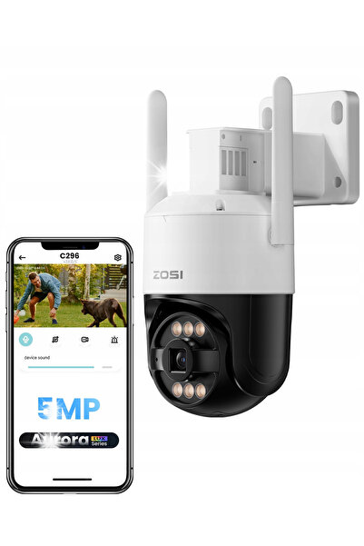 NO BRAND Zosi C296A 5Mp Ip66 Sd Cameră de exterior cu comunicare bidirecțională