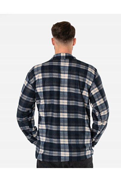 NO BRAND Bluză călduroasă din fleece pentru bărbați, cu fermoar, pentru încăl...