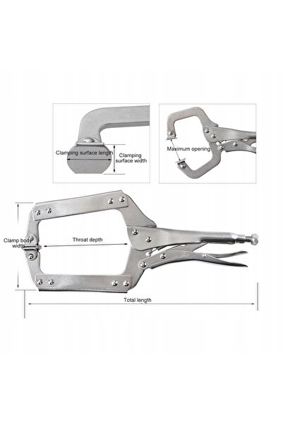 NO BRAND Clește de prindere, Clește universal pentru sudură, Clește de 442mm