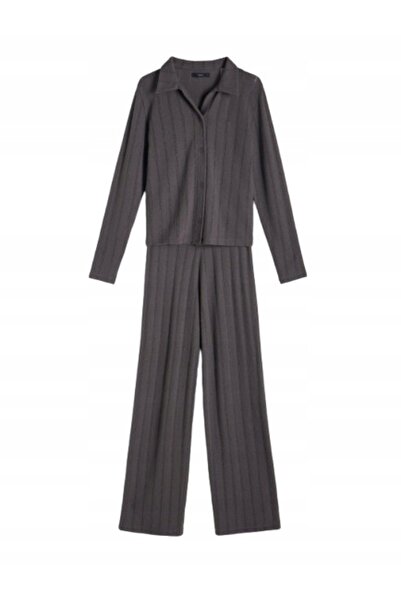 NO BRAND Set de pijamale din două piese: bluză cu mânecă lungă și pantaloni l...