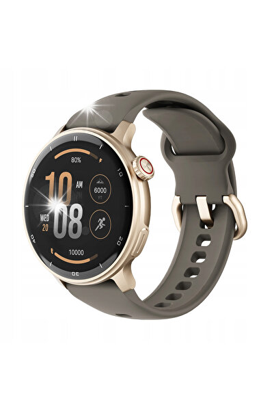 NO BRAND Smartwatch Ceas Sportiv AI Aluminiu AMOLED GPS Auriu Apeluri 3 ATM