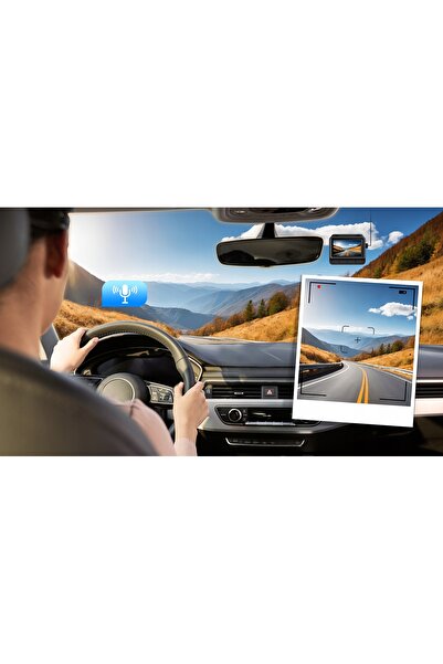 NO BRAND Ddpai Z90 Pro 4K Hdr Gps Cameră auto DVR față + spate