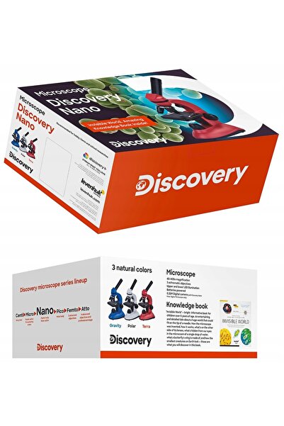 NO BRAND Microscop Optic, Portabil, pentru Copii - Discovery Nano Terra cu Carte