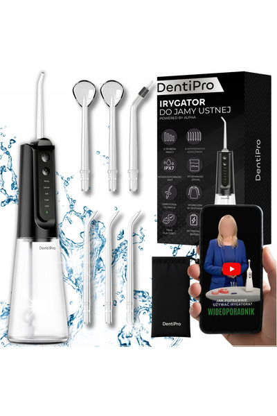 NO BRAND DentiPro 5 moduri + 6 duze - Irigator dentar fără fir