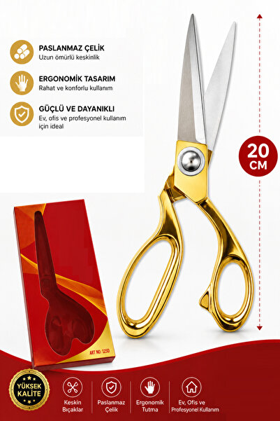 GÜZELYÜZ AVM Sarı Gold Makas Orijinal Açılış Gösteri Kumaş Kot Deri Kesim Pro...
