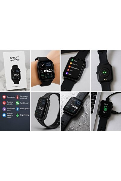 Generic Brand Smartwatch Fitness Tracker with Touch Screen, Heart Rate and Ac...