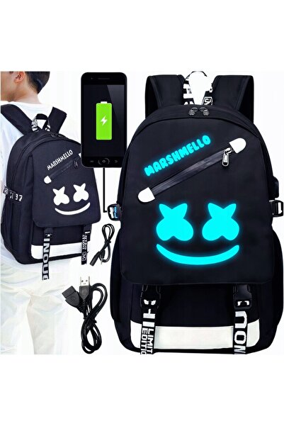 NO BRAND Rucsac școlar cu multiple compartimente Force Negru 34 L