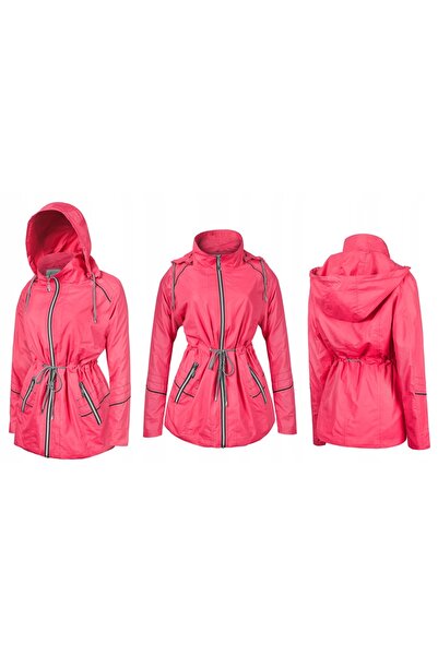 NO BRAND Geacă subțire de damă, antivânt, 12013, 3XL, Coral