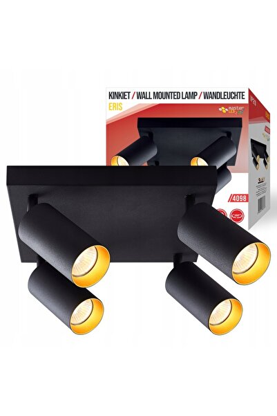 NO BRAND Aplică de perete Masterled Negru, Galben Gu10 35 W