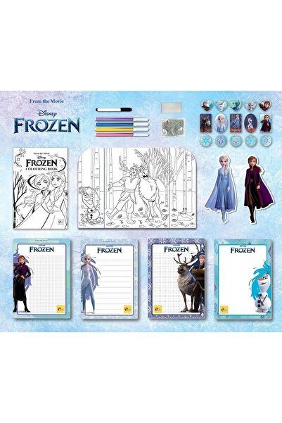 NO BRAND Set rucsac Disney Frozen, creioane colorate creative, accesorii, 4+ ani