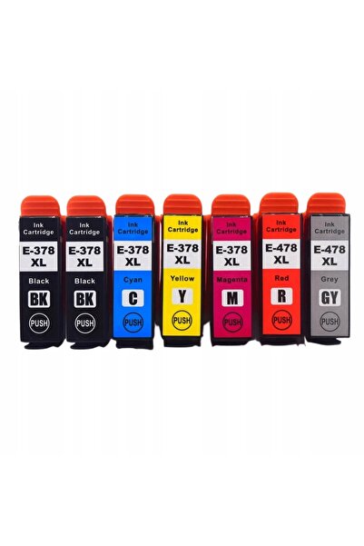 NO BRAND 7x Cerneală NOUĂ 478XL 378XL pentru EPSON Expression Photo HD XP-150...