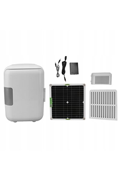 NO BRAND Frigider portabil pentru camping și mașină + Panou solar