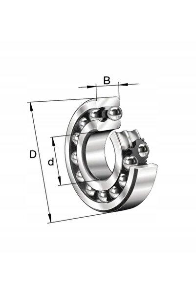 NO BRAND Fag 1309Ktvhc3 45 X 100 mm Rulment cu role sferice