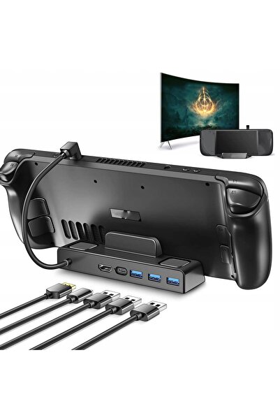 NO BRAND Stație de andocare Steam Deck 5 în 1 HDMI 2.0 4K