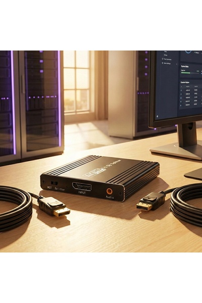 NO BRAND Splitter DisplayPort 1x2 1.4 4K@144Hz MST 32.4Gbps HDCP Audio USB-C