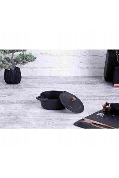 NO BRAND Mini Garnek 12cm din Fontă, Tigaie Mică pentru Inducție
