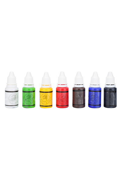 NO BRAND Cerneală pentru tatuaje 15 ml, 7 culori