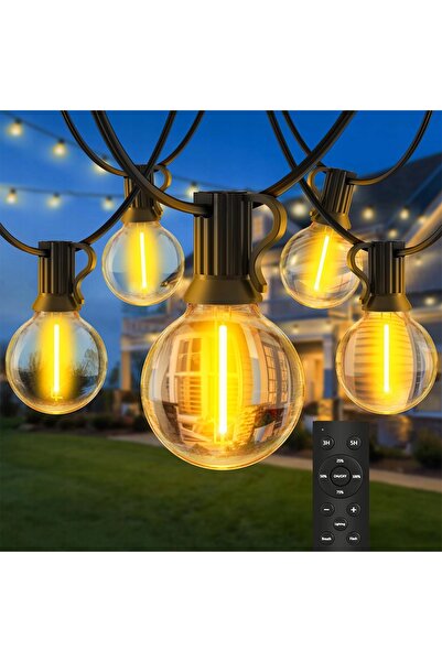 NO BRAND Ghirlandă luminoasă LED de grădină, 20m, 37X becuri