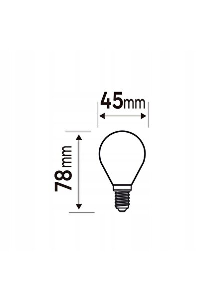 NO BRAND Bec LED E14 3 bucăți 5.9 W 806 Lm Alb Cald