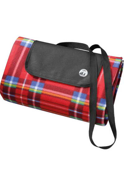 NO BRAND Pătură de picnic CILIO 200 x 200 CM impermeabilă roșie