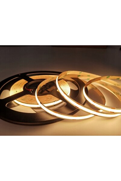 NO BRAND Bandă LED 12V IP20 Fără silicon COB 40W Alb Cald Linie Continuă Mila...