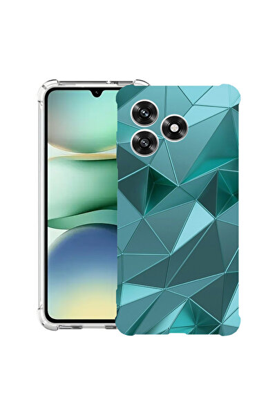 bestcase ®   Husă Antișoc pentru Honor 600 Lite, Mozaic Verde, 3145732 AS 1251