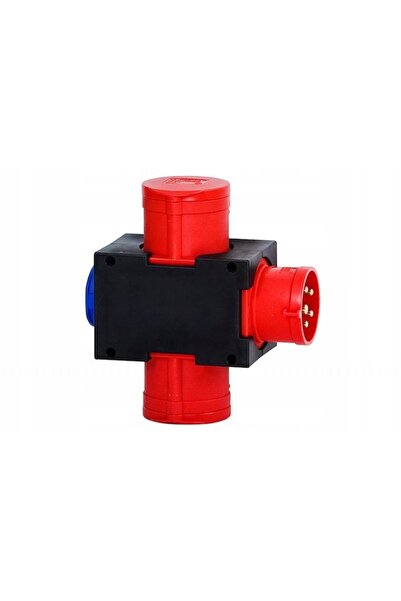 NO BRAND Priză distribuitor de curent 16A/5P, cu 1x16A/5P și 2x230V, IP44, F-...