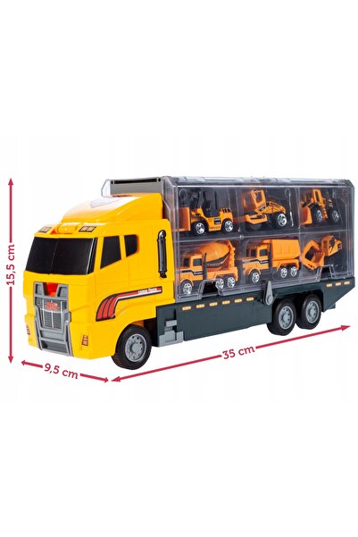 NO BRAND Camion Camioane Camion transportator Set 6 mașini Mașini Set