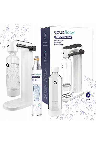 NO BRAND Saturator pentru apă carbogazoasă, butelie Aquafloow 800ml, cartuș C...