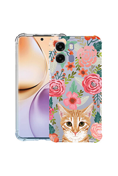 bestcase ®   Husă Antișoc pentru OPPO A6 / A6X / A6S, Pisică și Flori, 315678...
