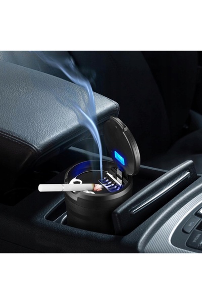 NO BRAND Scrumieră auto LED pentru suportul de pahare Kos