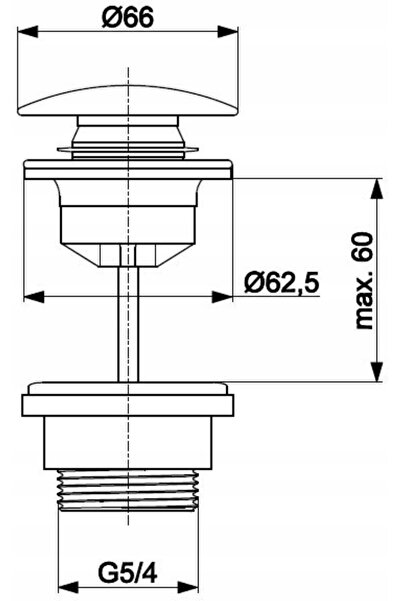 NO BRAND Kfa Opritor Universal Click-Clack Oțel, Inox