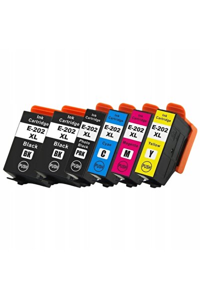 NO BRAND 6x NOWY Tinte 202XL pentru EPSON Expression Premium XP-6000 XP-6005