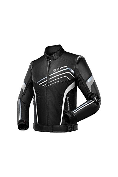 Scoyco JK153 Motosiklet Montu Deri 4 Mevsim Oxford 600-D Dayanıklı Kumaş Moto...