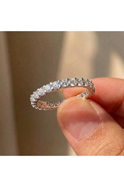 Choice5 7 Silver 925 Sterling Silver New Trendy Thin Finger Rings Band with S...