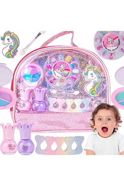 MalPlay Trusă cosmetică pentru copii, set de machiaj și unghii, unicorn