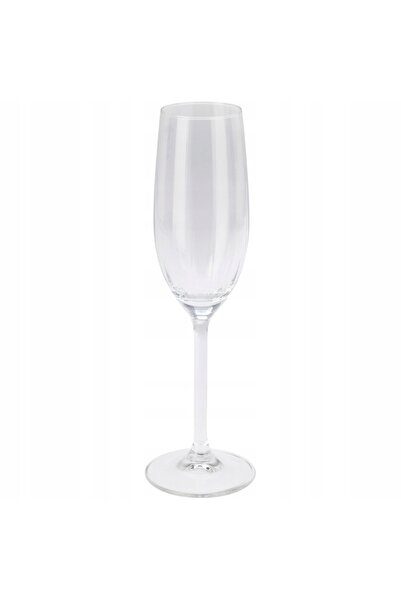 Excellent Houseware Set de 4 pahare pentru șampanie și prosecco, 210 ml