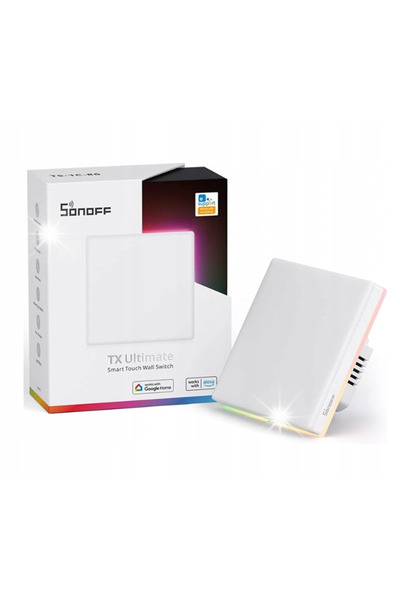 Sonoff Tx T5 1C Întrerupător de perete inteligent tactil LED Wi-Fi cu 1 canal