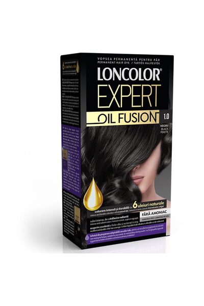 Loncolor Expert Hair Dye, Oil Fusion, 1 Black
