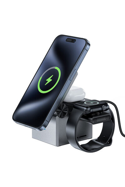 Acefast E18 Rubik's Cube 3-in-1 Wireless Charging Holder 15W Fast Charging, M...