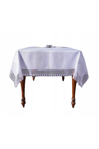 NO BRAND Față de masă elegantă cu Guipure 140X280 Guipure 431 Alb